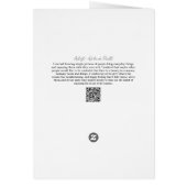 Schattigee en eenvoudige Caroler Christmas Kaart (Achterkant)