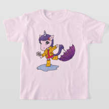 Schattigee en eenvoudige roze bloemeneenhoorn in r