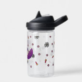 Schattigee en eenvoudige roze bloemeneenhoorn in r waterfles (Links)