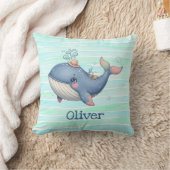 Schattigee en eigenzinnige kleine walvis kussen (Deken)