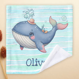 Schattigee en eigenzinnige kleine walvis washandje