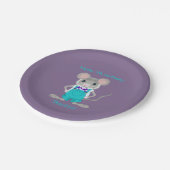 Schattigee en elegante kleine muis aangepaste Verj Papieren Bordje (Gekanteld)