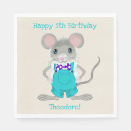 Schattigee en elegante kleine muis aangepaste Verj Servet