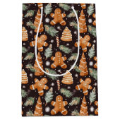 Schattigee en feestelijke peperkoek kerst medium cadeauzakje (Voorkant)