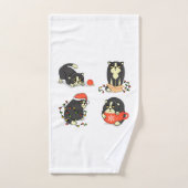 Schattigee en Funny Christmas Cats Bad Handdoek (Handdoek)