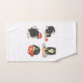 Schattigee en Funny Christmas Cats Bad Handdoek (Handdoek)