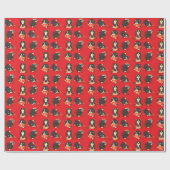 Schattigee en Funny Christmas Cats Cadeaupapier (Vlak)