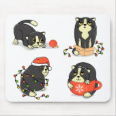 Schattigee en Funny Christmas Cats Muismat (Voorkant)