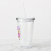 Schattigee en gedurfde groovy leraar acryl drinkbeker (Links)