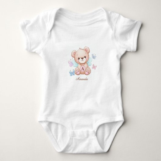 Schattigee en gepersonaliseerde Baby Bodysuit (Voorkant)