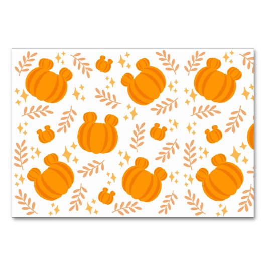 Schattigee en gezellige pompoenpleister kaart (Voorkant)