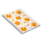 Schattigee en gezellige pompoenpleister notitieboek (Rechterzijde)