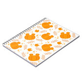 Schattigee en gezellige pompoenpleister notitieboek (Linkerzijde)