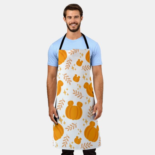 Schattigee en gezellige pompoenpleister schort (Gedragen)