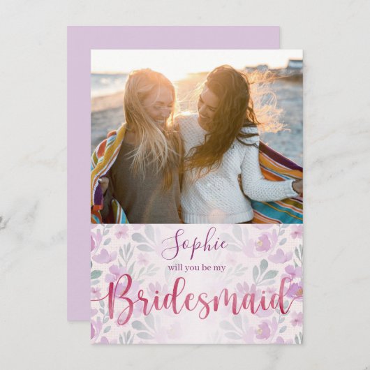 Schattigee en girly roze en Paarse pioenroos Water (Voorkant / Achterkant)