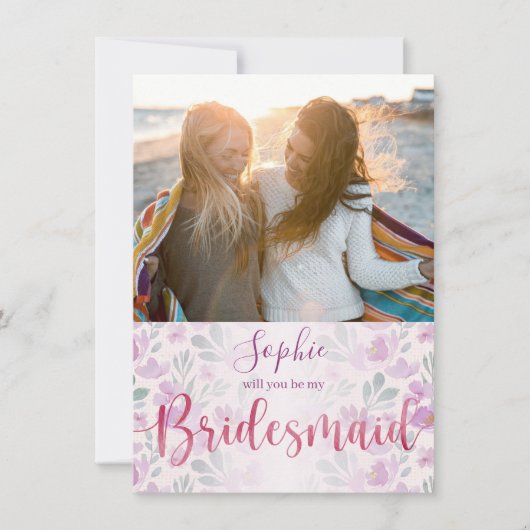 Schattigee en girly roze en Paarse pioenroos Water (Voorkant)