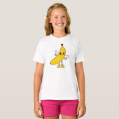 Schattigee en grappige banaan Cartoon T-shirt (Voorkant volledig)