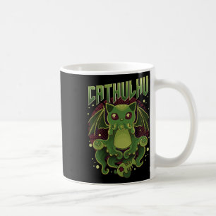 Schattigee en grappige Cathulhu Kawaii Cat Cthulhu Koffiemok