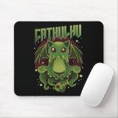Schattigee en grappige Cathulhu Kawaii Cat Cthulhu Muismat (Met muis)