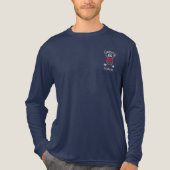 Schattigee en Grappige Golfen Bug Custom Modern Tri-Blend Shirt (Voorkant volledig)