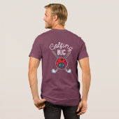 Schattigee en Grappige Golfen Bug Modern Custom Tri-Blend Shirt (Voorkant)