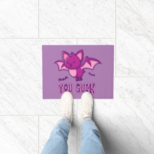 Schattigee en grappige Halloween Vampire Bats You Deurmat
