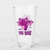 Schattigee en grappige Halloween Vampire Bats You Glas (Voorkant)