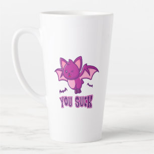 Schattigee en grappige Halloween Vampire Bats You  Latte Mok