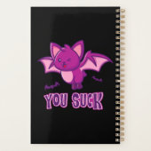 Schattigee en grappige Halloween Vampire Bats You  Planner (Achterkant)