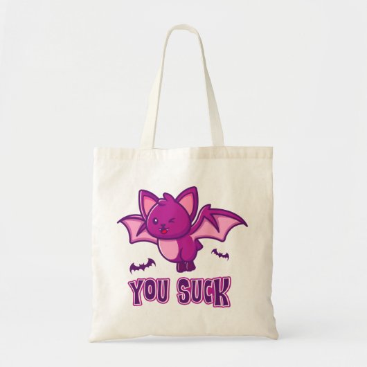 Schattigee en grappige Halloween Vampire Bats You Tote Bag (Voorkant)