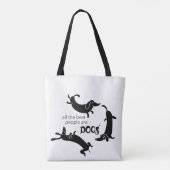 Schattigee en grappige hondenliefhebber tote bag (Achterkant)