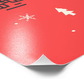 Schattigee en grappige kat kerst vrolijke groeten foto afdruk (Hoek)