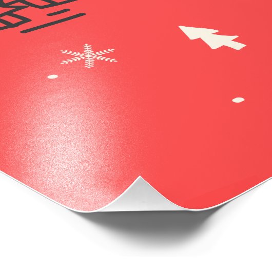 Schattigee en grappige kat kerst vrolijke groeten foto afdruk (Hoek)