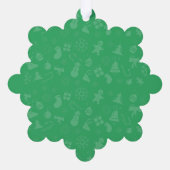 Schattigee en grappige kat kerst vrolijke groeten ornament kaart (Achterkant)