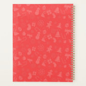 Schattigee en grappige kat kerst vrolijke groeten planner (Achterkant)