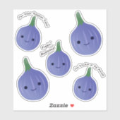 Schattigee en grappige Kawaii Figs Sticker Set (Vel)