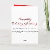 Schattigee en Grappige Kerst Kaart - Baby Poop Gif (Achterkant)