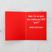 Schattigee en Grappige Kerst Kaart - Baby Poop Gif (Binnen)