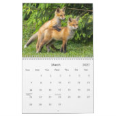 Schattigee en grappige rode vossen kalender (Mar 2027)