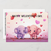 Schattigee en grappige Valentijnsdag voor kinderen Feestdagenkaart (Voorkant / Achterkant)