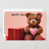 Schattigee en grappige Valentijnsdag voor kinderen Feestdagenkaart (Voorkant / Achterkant)