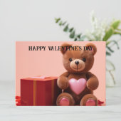 Schattigee en grappige Valentijnsdag voor kinderen Feestdagenkaart (Staand voorkant)