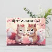 Schattigee en grappige Valentijnsdag voor kinderen Feestdagenkaart (Staand voorkant)