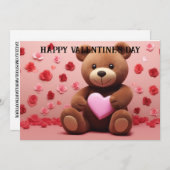 Schattigee en grappige Valentijnsdag voor kinderen Feestdagenkaart (Voorkant / Achterkant)