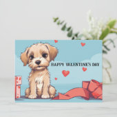 Schattigee en grappige Valentijnsdag voor kinderen Feestdagenkaart (Staand voorkant)