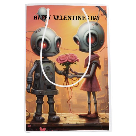 Schattigee en grappige Valentijnsdag voor kinderen Medium Cadeauzakje (Voorkant)