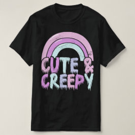Schattigee en griezelige pastel Gothic druppel T-shirt