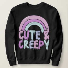 Schattigee en griezelige pastel Gothic druppel Trui