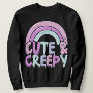 Schattigee en griezelige pastel Gothic druppel Trui