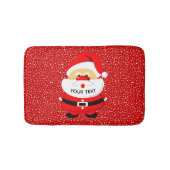 Schattigee en grillige kerstman, kerstvakantie badmat (Voorkant)
